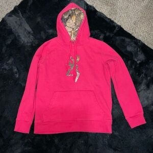 Browning Pink Camo Hoodie size M